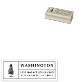 Pine Tree | Rücksendeadresse von benutzerdefiniert Gummistempel (Stempel)