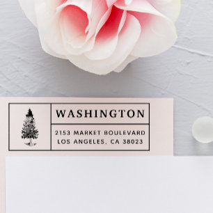 Pine Tree Rücksendeadresse von benutzerdefiniert Gummistempel