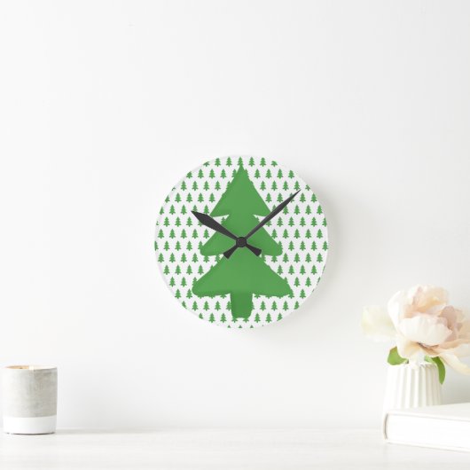 Pine Tree Runde Wanduhr (Zuhause)