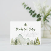 Pine Tree Rustic Adventure Books for Baby Postcard Postkarte (Stehend Vorderseite)