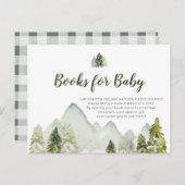 Pine Tree Rustic Adventure Books for Baby Postcard Postkarte (Vorne/Hinten)