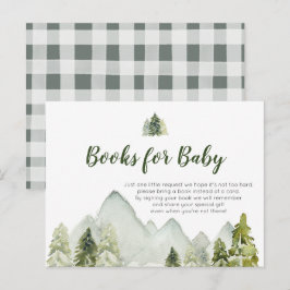 Pine Tree Rustic Adventure Books for Baby Postcard Postkarte
