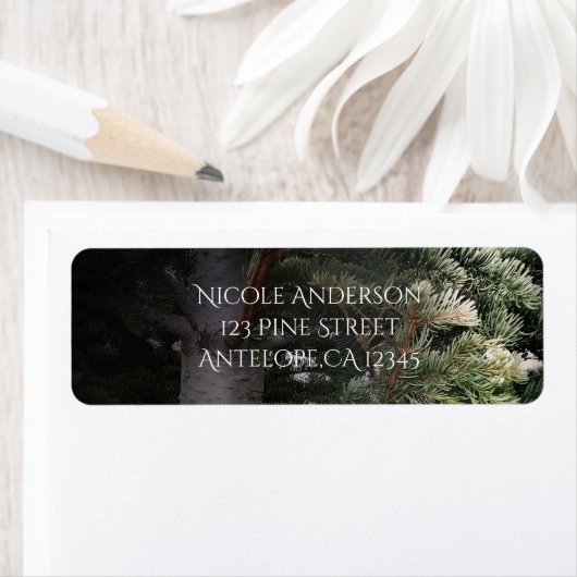 Pine Tree Rustic Forest Woods Hochzeit Einladung (Insitu)