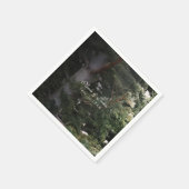 Pine Tree Rustic Forest Woods Hochzeitsempfang Serviette (Ecke)