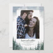 Pine Tree Rustic Wedding speichern Sie das Datum m Save The Date (Vorderseite)