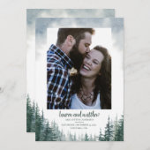 Pine Tree Rustic Wedding speichern Sie das Datum m Save The Date (Vorne/Hinten)