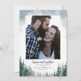 Pine Tree Rustic Wedding speichern Sie das Datum m Save The Date