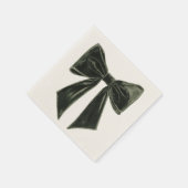 Pine Tree Silhouette Christmas Pattern Serviette (Ecke)