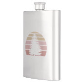 Pine Tree Silhouette Flachmann (Links)