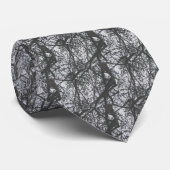 Pine Tree Silhouette Krawatte (Gerollt)