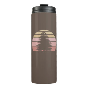 Pine Tree Silhouette Thermosbecher
