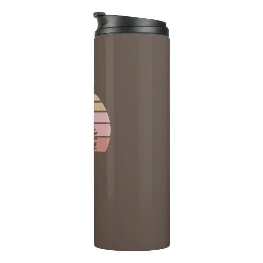 Pine Tree Silhouette Thermosbecher (Nach rechts gedreht)