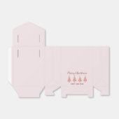 Pine Tree Simple Modern Girly Pink Frohe Weihnacht Geschenkschachtel (Ungefaltet)