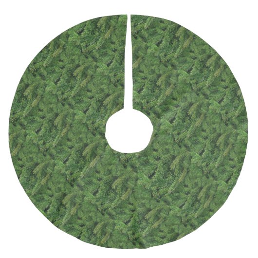 Pine Tree Skirt Polyester Weihnachtsbaumdecke (Vorderseite)