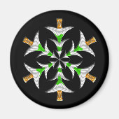 Pine Tree Snowflake - Magnet (Vorne)