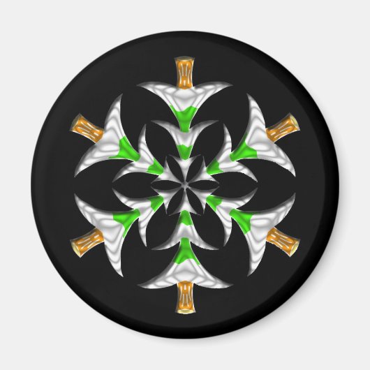 Pine Tree Snowflake - Magnet (Vorne)