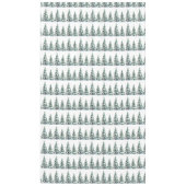 Pine tree Snowy Szene Winter Weihnachten Elegant Tischdecke (Vorderseite)