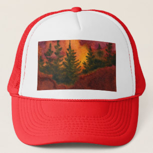 Pine Tree Sonnenaufgang, Sonnenaufgangslandschaft Truckerkappe