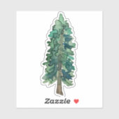 Pine Tree Sticker (Blatt)