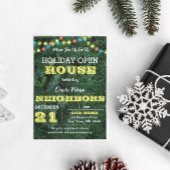 Pine Tree String Lights Gelber Urlaub Einladung