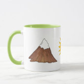 Pine Tree Sun Bergsee-Zauber im Val Piora Tasse (Links)