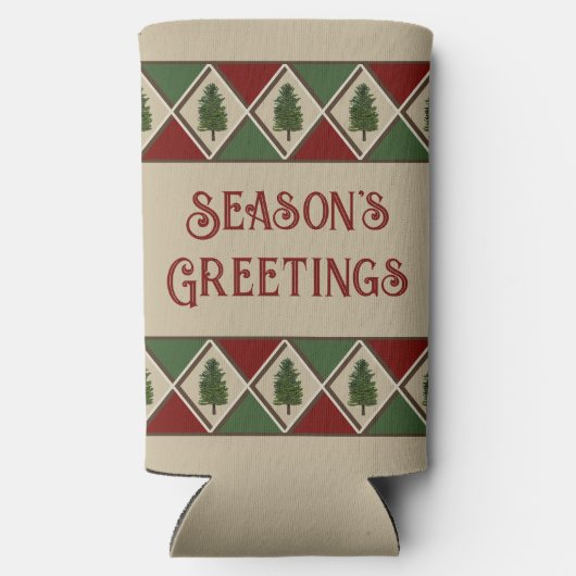 Pine Tree und Harlequin Can Cooler Selters Dosenkühler (Rückseite)