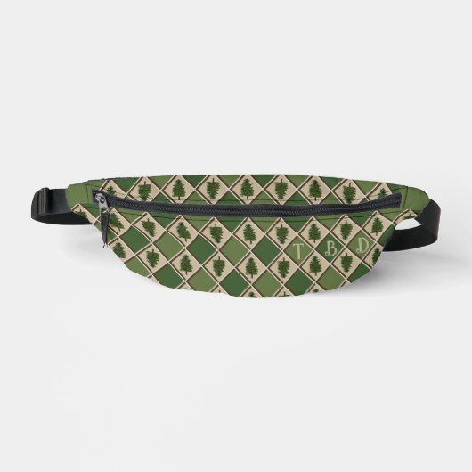 Pine Tree und Harlequin Fanny Pack Bauchtasche (Vorderseite)
