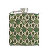 Pine Tree und Harlequin Flask Flachmann (Vorderseite)