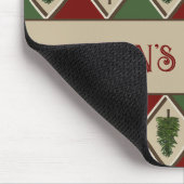 Pine Tree und Harlequin Mouse Pad Mousepad (Ecke)