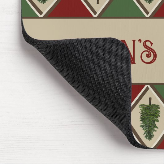 Pine Tree und Harlequin Mouse Pad Mousepad (Ecke)