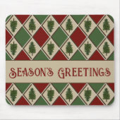 Pine Tree und Harlequin Mouse Pad Mousepad (Vorne)