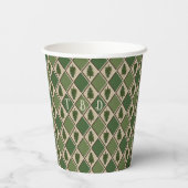 Pine Tree und Harlequin Paper Cups Pappbecher (Rückseite)