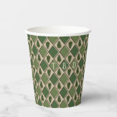 Pine Tree und Harlequin Paper Cups Pappbecher (Vorderseite)