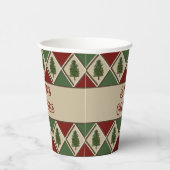 Pine Tree und Harlequin Paper Cups Pappbecher (Rechts)