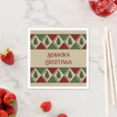 Pine Tree und Harlequin Paper Napkin Serviette (Beispiel)
