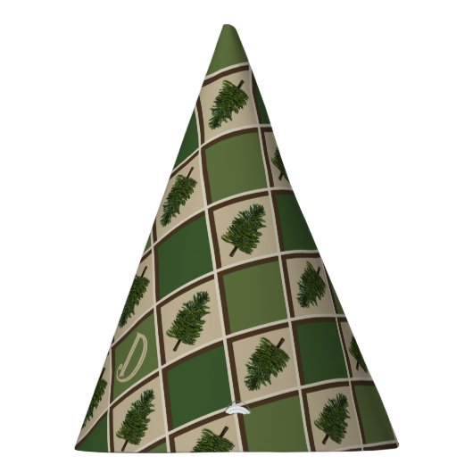 Pine Tree und Harlequin Party Hat Partyhütchen (Rechts)