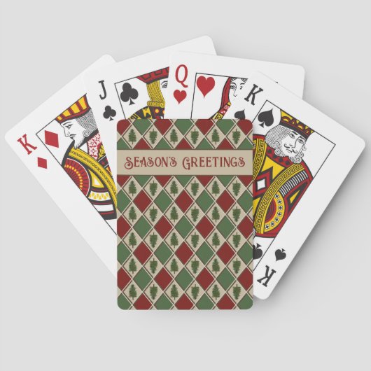 Pine Tree und Harlequin Spielkarten (Rückseite)