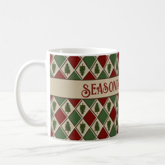 Pine Tree und Harlequin Tasse (Links)