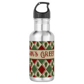 Pine Tree und Harlequin Wasserflasche (Vorderseite)