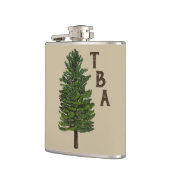 Pine Tree Vinyl Wrapped Flask Flachmann (Links)