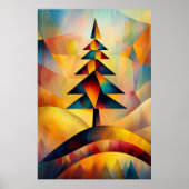 Pine Tree - von Klee Minimalistischer Kubist Poster (Vorne)