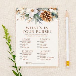 Pine Tree Was ist in Purse Brautparty Game Briefpapier