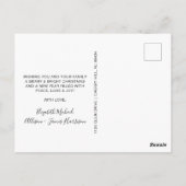 Pine Tree Wasserfarben Weihnachten Postkarte (Rückseite)