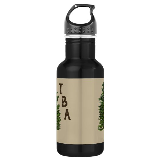 Pine Tree Water Flasche Edelstahlflasche (Vorderseite)