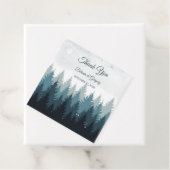 Pine Tree Watercolor Forest Rustikale Hochzeit Geschenkanhänger (Beispiel)