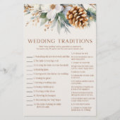 Pine Tree Wedding Brautparty Game Briefpapier (Vorderseite)