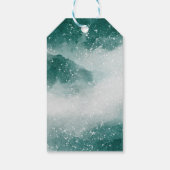 Pine Tree Weihnachten | Immergrüner Winterurlaub Geschenkanhänger (Rückseite)