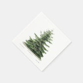 Pine Tree Weihnachtsfest Abendessen Party Napkins Serviette (Ecke)