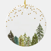 Pine Tree Weihnachtstaufe Gott segne Ornament (Hinten)