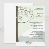 Pine Tree Winter 12x18 Bridal Dusche Einladung (Vorne/Hinten)